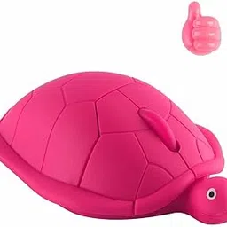 Cute Wireless Mouse, Funny Turtle Animal Mouse, Silent Computer Mouse with 1 Random Cord Holder, Cordless Mouse for Kids, PC Laptop Notebook-Red-picture-57