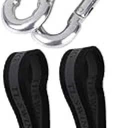 MYADDICTION Phenovo Polyester Bar Swing Hanging Straps 44cm 2pcs Black+Phenovo Swing Set Clip Snap Hook Swing Connector 2pcs-picture-66