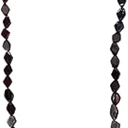 Garnet Diamond Shape Necklace – Elegant Red Gemstone Pendant for Women, Adjustable Chain Jewelry-image-79