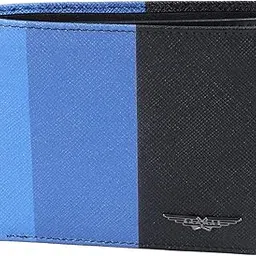 police Leezo Leather Men's Bifold Coin Wallet Gifts for Men - Black/Blue-picture-58