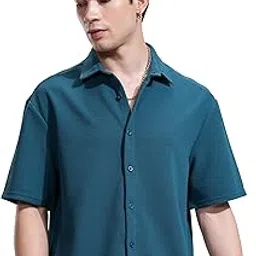 highlander Men's Solid Oversized Fit Shirt-picture-15