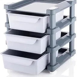 Enfogo (Amazing 15 Years Warranty) Multipurpose Mini 3-Layer Drawer Storage Organizer - for Home and Office Organization Enthusiasts - Compact Desk Chests Box Drawer Units Organizer-image-96