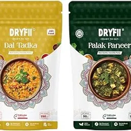 DRYFII Ready-to-Eat Jain Delights – Instant Dal Tadka & Palak Paneer | Freeze Dried | Pure, Natural & Homelike-image-2