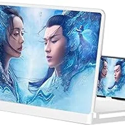 Phone Screen Magnifier, Mobile Phone Amplifier With Folding Stand Holder Portable Enlarger Phone Magnifier Screen With Pull Design For All Smartphone (Color : White, Size : 12inch)-picture-14