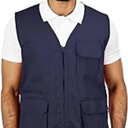 atacama Corbett Solid Navy Multi-Utility Workwear Multi Pocket Outdoor Hiking Utility Adventure Vest-picture-22