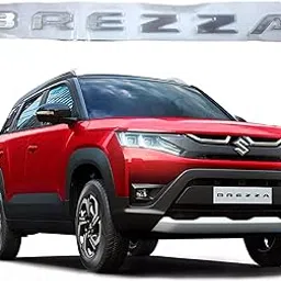 SF SmartFix Brezza 3D Bonnet Letters Alphabets Maruti Suzuki Brezza Car Exterior Accessories, Chrome, Silver, with Adhesive, (Standard Size 2022 Model)-picture-58