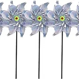 ATORSE Rotating Windmill Bird Repellent Housewarming Gifts for Outdoor Garden Decor-image-83