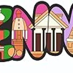 India Souvenir Wooden Fridge Magnet-Chennai Fridge Magnet (Multicolour) M-659-picture-47