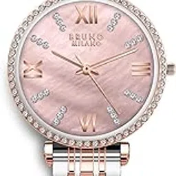 bruno milano Luxe Diamond Studded Bezel Watch for Women and Girls-picture-37
