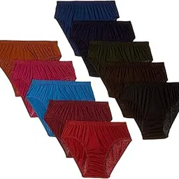 bornify Women's Cotton Briefs (Colors and Prints May Vary), Multicolor - (Pack of 10)-picture-45