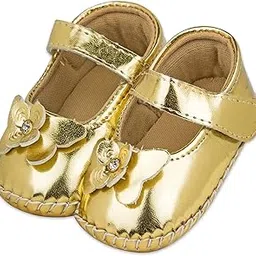 neska moda 6 To 12 Months Baby Girls Synthetic Leather/Rexine Floral Baby Sandal Booties -BT1208-picture-36