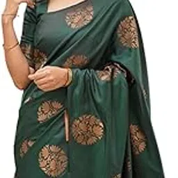 sidhidata Textile Women's Banarasi Soft Silk Saree With Unstitched Blouse Piece (Free Size)-picture-49