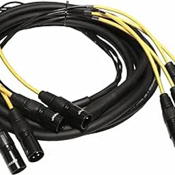 Hawk HSX4LU05 XLR Snake Cable (4 Channels) 5 M Patch Studio, Stage, Live Sound Recording Multicore Cords | Pro Audio Shielded Female to Male Microphone Cables-picture-16