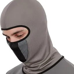 Allextreme Unisex Full Face Mask Anti Pollution Sun Protection Warmer Riding Balaclava with Air Filter Mesh for Biking Cycling (Grey & Blue), Free Size-picture-11
