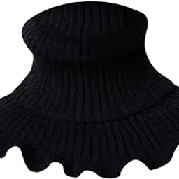 shopora Woman Winter Bib Pullover Collar Cover Neck Warmer Scarf Practical Cozy Black | Womens Accessories | Scarves & Wraps-picture-33