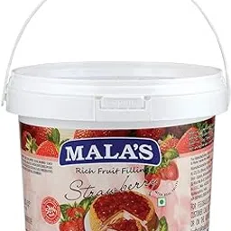 Bakers King Malas Fruit Filling Strawberry ( 1 KG , Pack of 1 )-picture-35