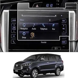 Armour Guards 9H Unbreakable GLOSSY FINISH Screen Protector Compatible With TOYOTA INNOVA CRYSTA 2.7 Gx At CAR Touch Screen Infotainment System (7 Inch)-picture-23