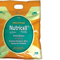 Nutricell Vet Powder Mineral Mixture Enriched with Bioactive Chromium,Biotin, Bypass Fat & Probiotic Animal Feed Supplements Cow,Calf,Buffalo,Goat & Sheep (5Kg)-image-48