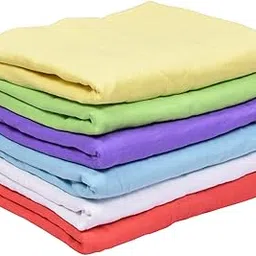MK Handicraft(PurpleCrown),Pack of 6pieces Multicolor Pure Breathable Cotton and high Absorbent Cribsheet for Newborn Babies, Swaddler Cum Comforter for Infants.(Children: M, 75cmx65cm, Red)-picture-28