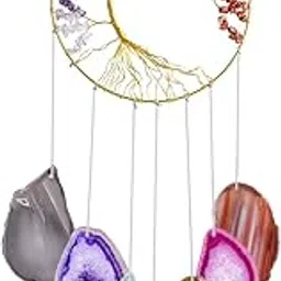Seven Chakra Crystal Stone Wind Chime – for Good Luck, Fortune, Prosperity, Feng Shui Hanging Decoration for Home Balcony Living Room Bedroom Office.-image-62