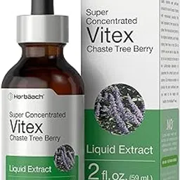 Vitex Berry Chasteberry Extract | 2 fl oz | Super Concentrated | Alcohol Free Chaste Tree Berry Supplement | Vegetarian, Non-GMO, Gluten Free | by Horbaach image 1
