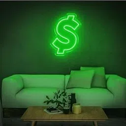 Zesta Dollar Room Decor Lights Strip Light/Home Decor Lights For Living Room Decor/Bedroom Wall Decor/Gaming Room Accessories/Green Neon Lights for Wall-picture-30