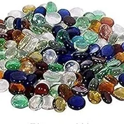 OhhSome 1KG Shiny Round Glossy Glass Stone Pebbles for Aquarium Plant Pots Vase Filler Home Table Decor & Garden Outdoor-picture-13