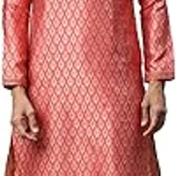 manyavar Men's Silk Blend Printed Kurta Set (2pcs)-picture-39