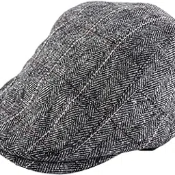 the tie hub Wool Blend Merchants Grey Flat Cap for Men-picture-18