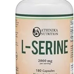 L-Serine Capsules (Third Party Tested) - 2,000mg Servings Used in Clinical Study, 180 Count, 500mg per Capsule (L Serine Amino Acid for Serotonin Production and Brain Support)-picture-38
