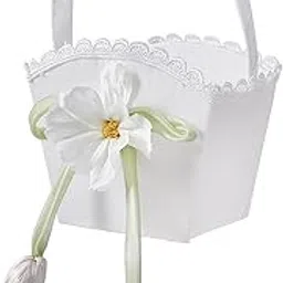 TRENDIVIBE Wedding Flower Basket Flower Girl Basket for Ceremony Party Supplies Wedding C-picture-22