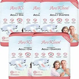 AroKleen (ISI Certified) Adult Diapers Tape Style | Unisex, High Absorbency, Leak Proof, Overnight Protection, Odour Lock, Anti-Bacterial Absorbent Core (XL, 50, Count)-image-24