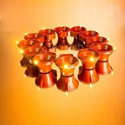 LED Diya, Battery Operated Diwali Diya (Set of 6) Warm Yellow Diya, Home Decoration Lights-picture-22
