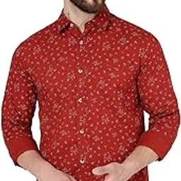 jadeblue Men's Cotton Semi Casual Shirt | Regular Fit Dotted Casual Shirt for Men | Comfortable Sleeve Men's Wear for Office Wear-picture-16