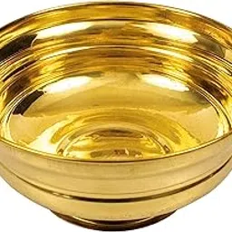 Brass Urli Decorative Bowl Vessel, Home Decor Festive Gift Item- Small Urli (with Hook 13 Cm)-image-14