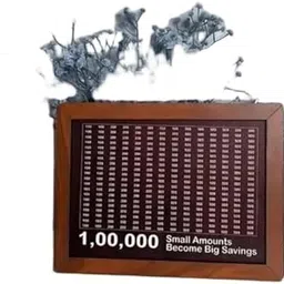 SHRAVAN Enterprise Money Saving Wooden Piggy Bank with Goal Chart | Savings Tracker Board | Home & Office Décor Style_307-picture-15