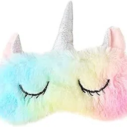 Stylie Modern Alternatives Multicolour Unicorn Eye Mask Sleep Masks for Girls Blindfold for Women Eye Masks for Sleeping-image-0