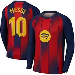 Barcelona Messi 10 Jersey Full Sleeve (Kids,Men,Boys)-image-33