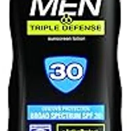 Banana Boat Sunscreen for Men Triple Defense Broad Spectrum Sun Care Sunscreen Lotion - SPF 30, 6 Ounce by Banana Boat-picture-49