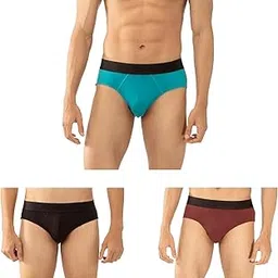 Mens Modal-Stretch Briefs (Pack of 3)-image-4