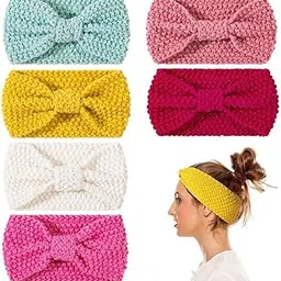 chronex 2PCS Knitted Headbands Winter Ear Warmers, Elastic Turban Head Wraps For Womens/Headband/Hairband-picture-53