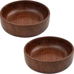 Wooden Decorative Bowl Wood Handmade Single Piece Square Platter (Dimension - Length - 6, Width - 6, Height - 2 Inch, Weight - 300 Grams.)(Set of 2) No Joints-picture-30