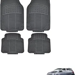 Kozdiko Car Simple Rubber Black Floor Mat Set of 4 Pcs for Hyundai Grand I10-image-77