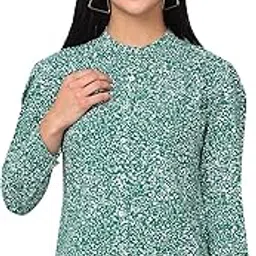 cantabil Women Printed Mandrian Collar Full Sleeves Casual Tunic I Casual Tunic for Women (P_LTNC00098)-picture-12
