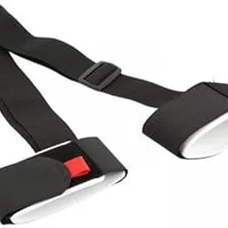 JAZZY PEARLS® 3xSki Straps Elastic Strap and Carrier Adjustable Design for Travel Black-Sporting Goods-Winter Sports-Accessories-Racks & Carriers-(3 Pack) 1 Piece Ski Straps-image-33