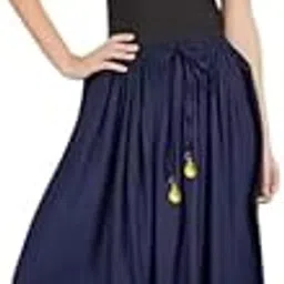 Women Printed Long Rayon Skirt for Women & Girls, Stylish Ethnic Jaipuri Skirt for Daily & Office Wear-picture-34