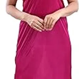 life-tale Women's Satin Solid Maxi Nighty-picture-34