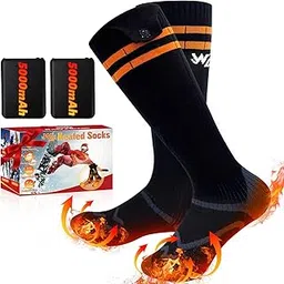 Heated Socks, Extra Large 5000mAh Rechargeable Battery Life Up To 65°C, Large Heating Surface, Suitable For Outdoor, Skiing, Winter, Camping And Hiking-image-50
