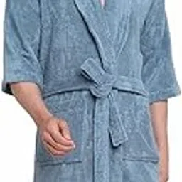 TRIDENT BLISS MEDIUM BATHROBE OCEAN BLUE image 1