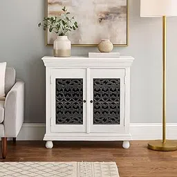 FROM SHEKHAWATI Guru Handcrafted 2-Door Jail-Style Server Cabinet-image-15